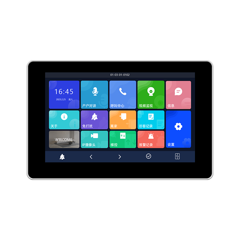 臺州7寸觸屏室內分機 型號：